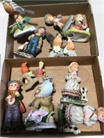 2 boxes of figurines