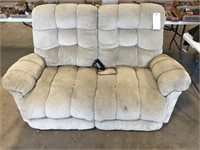 Double reclining electric love seat well