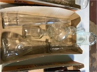 Clear glass Collectable bottles