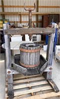 Fruit press on stand