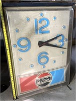 30” x 42” Pepsi-Cola lighted clock