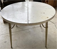 42 inch round mid century retro table