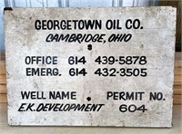 Georgetown oil company Cambridge sign