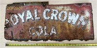 Royal crown cola metal sign