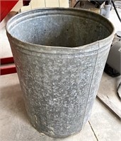 2' galvanized trash can