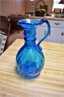 blue pitcher