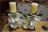 magnolia candle holders