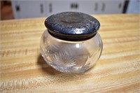 crystal dish with lid