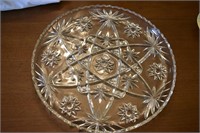 large crystal platter with stars
