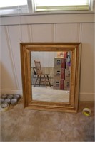 mirror with wood frame