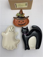 Halloween party treat dishes set of three