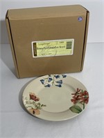 Set of 4 botanical Fields luncheon plates