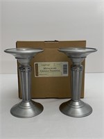 Metal ware candle pedestal