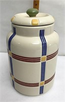 Classic bright plaid canister