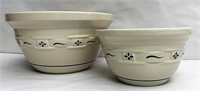 Heritage Green 2 mixing bowls