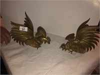 Brass Roosters