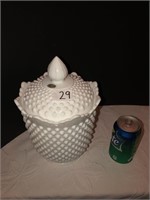 Fenton white hobnail