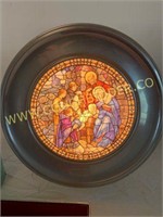 1988 The Adoration Jefferson pewter glass plate