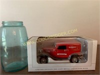 SpecCast metal bank 32 Ford Budweiser delivery