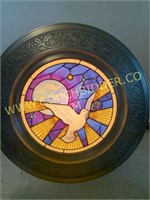 Prince of Peace collectible stained glass plate