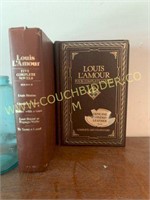 Leather bound Louis L'Amour novel collection