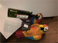 2 Parrott Wine Bottle Holders