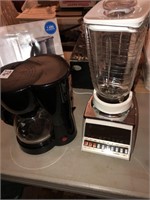 Blender and coffee pot