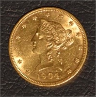 1904 Liberty Head $10 Gold US Coin