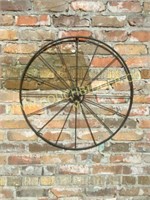Wagon wheel art w/ Texas star