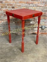Barn red painted table