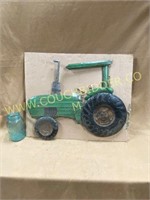 Metal tractor wall art