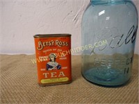 Betsy Ross Tea Tin