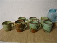 Frankoma 7CL Coffee Mugs