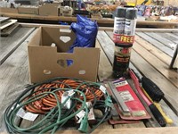 Extension Cords, Tarp, Bungee Cords and More