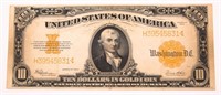 1922 U.S. $10 GOLD CERTIFICATE NOTE
