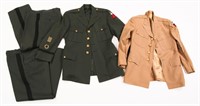 WWII ARMY OFFICER DRESS JACKET & TROUSERS - LOT OF