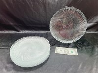 8 Glass Plates 10 Inch