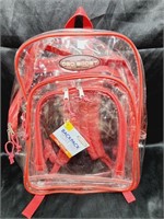 Clear Vinly Back Pack New