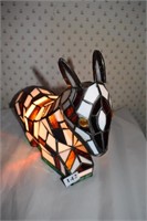 STAINED GLASS LAMP MODERN MULE MADE IN MEXICO