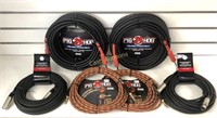 Pig Hog Audio Cables Lot of 6 BRAND NEW!!