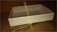 Box of cardboard boxes with plastic lids 10 in by