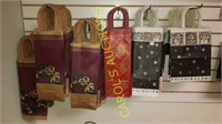 Six groups of new gift bags