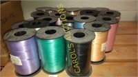 21 rolls of new ribbon wrap for gifts various