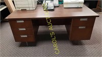 5 drawer wooden office desk desk only