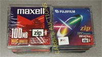 Vintage New packs of Maxwell and Fujifilm zip