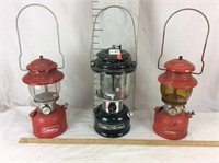 Three Coleman Lanterns