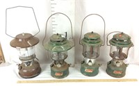 Four Coleman Lanterns