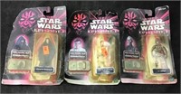 Three Vintage 1998 Star Wars Toys In Original