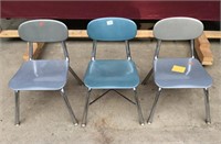 Three Child’s School House Chairs