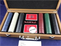 New Poker Set in Carrying Case